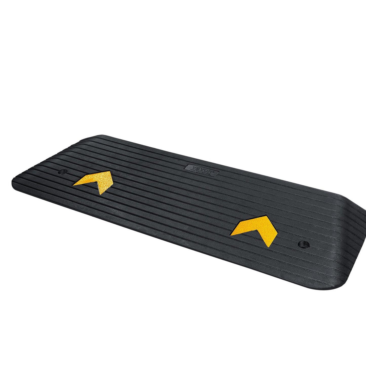 Upgraded Rubber Threshold Ramp, 3.8 cm Rise Wheelchair Ramp Doorway, Natural Curb Ramp Rated 15000 kg Load Capacity, Non-Slip Textured Surface Rubber Curb Ramp for Wheelchair and Scooter