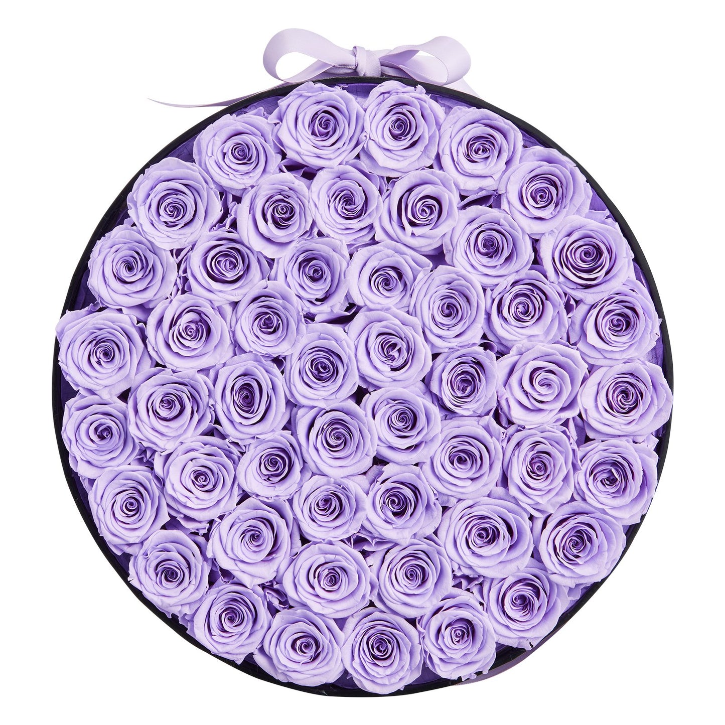 Forever Flowers, 50 Preserved Roses in a Box, Eternal Flowers Immortal Bouquet Birthday Present for Women Her Wife Mothers, Anniversary, Valentine's Day,Christmas, Lavender Purple
