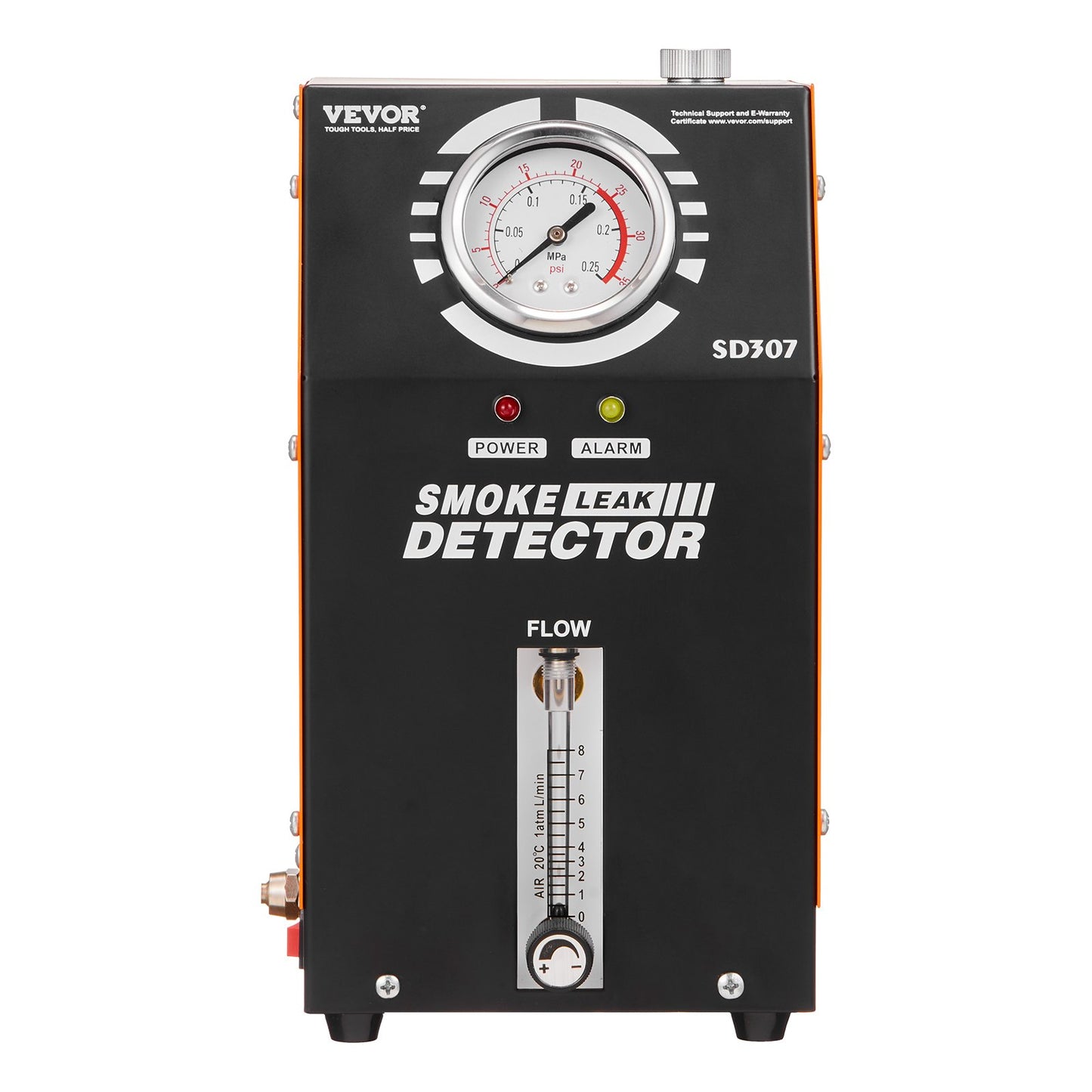 Automotive Smoke Machine Leak Detector, EVAP Vacuum Fuel Leak Tester with Built-in Air Pump, Pressure Gauge & Flow Meter, 2-Mode Vacuum Pipe Fuel Diagnostic Detector for 12V Cars Trucks Boats