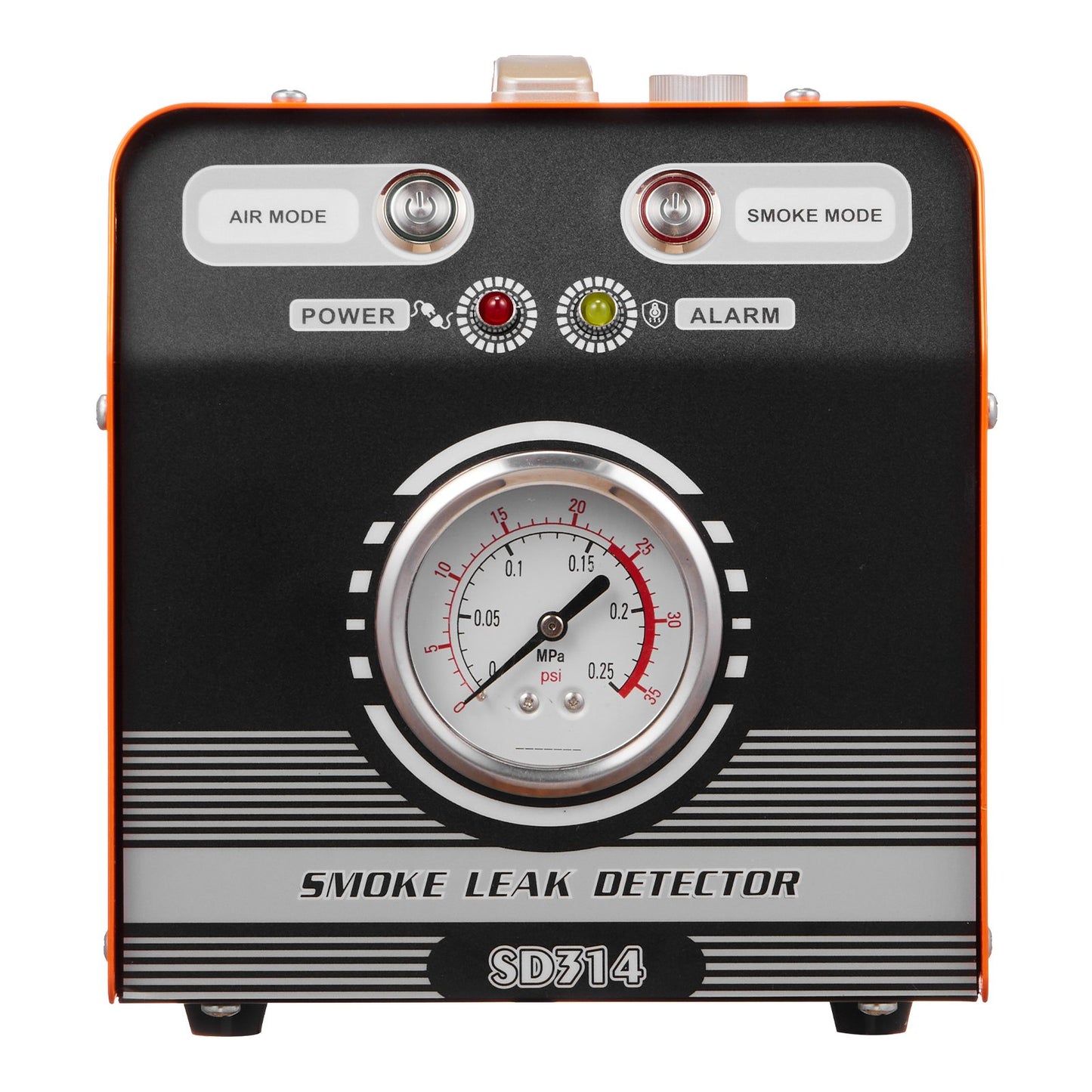 Automotive Smoke Machine Leak Detector, EVAP Smoke Machine Leak Tester with Built-in Air Pump & Pressure Gauge, Dual-Mode Diagnostic Leak Detector for Vacuum, Fuel, Pipeline System Testing