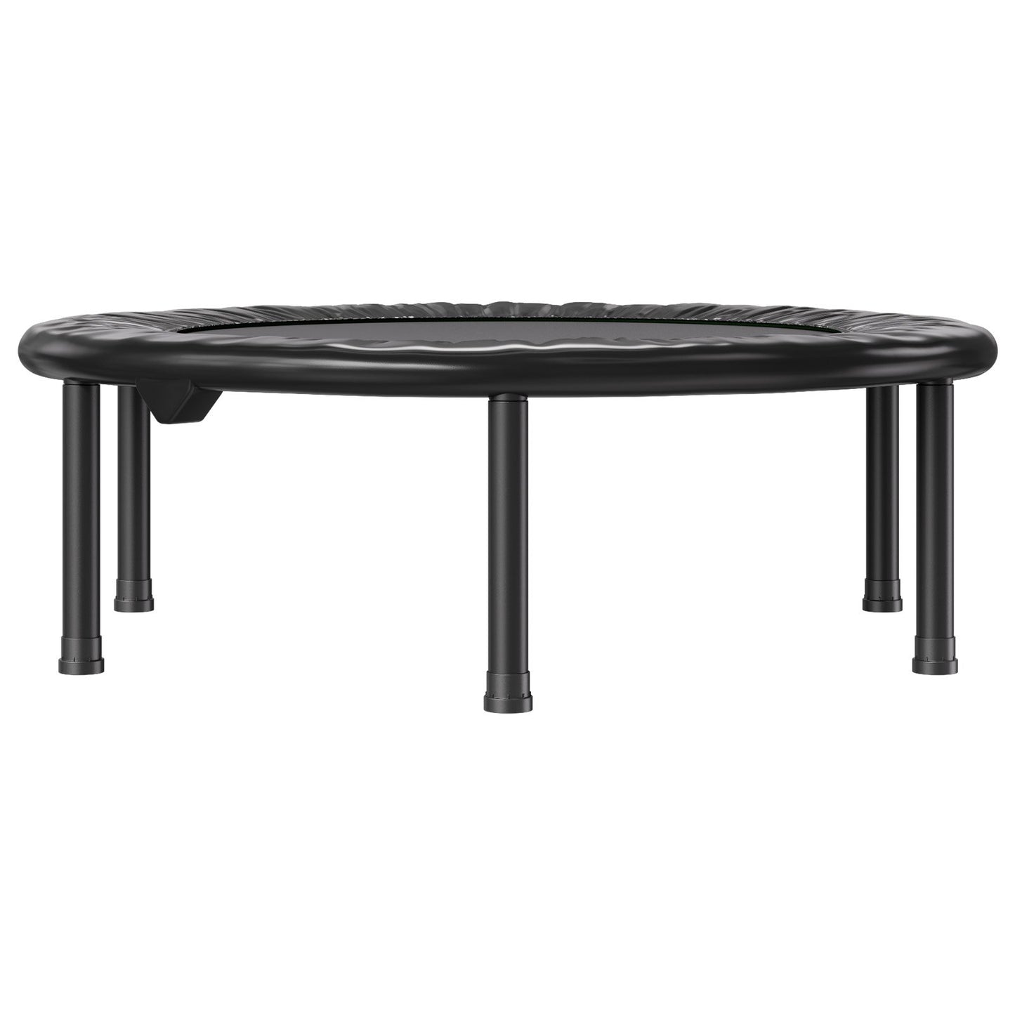 Hopfällbar minitrampolin, 36 tums fitnessrebounder, maxbelastning 90 kg träningstrampolin, stabil och tyst liten träningstrampolin för inomhusbruk, minitrampolin för vuxna inomhus-/trädgårdsträning