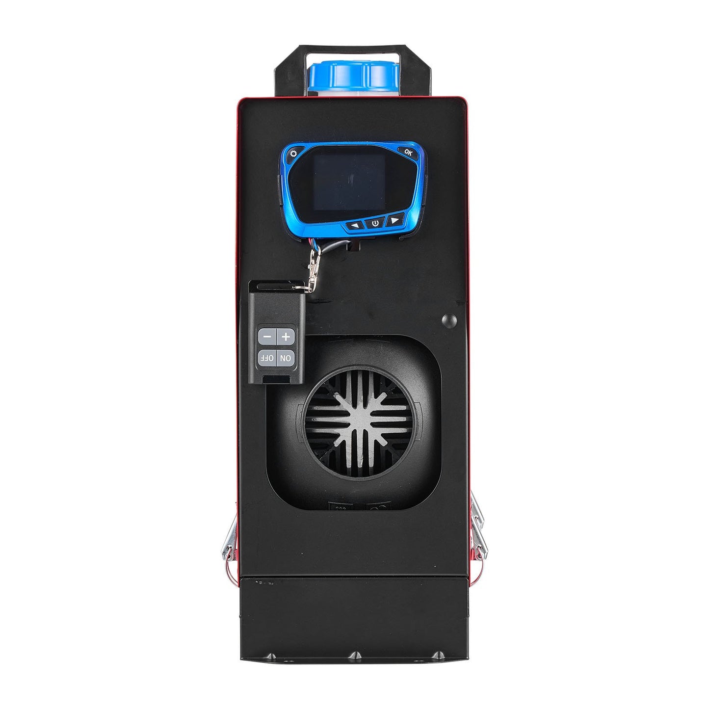 Dieselluftvärmare, 12-24V 8KW, Snabbvärmande dieselparkeringsvärmare med fjärrkontroll och blå LCD-brytare, Låg ljudnivå, Förvärmningsfunktion, för husbil, lastbil, husbil, skåpbil, båt och släpvagn