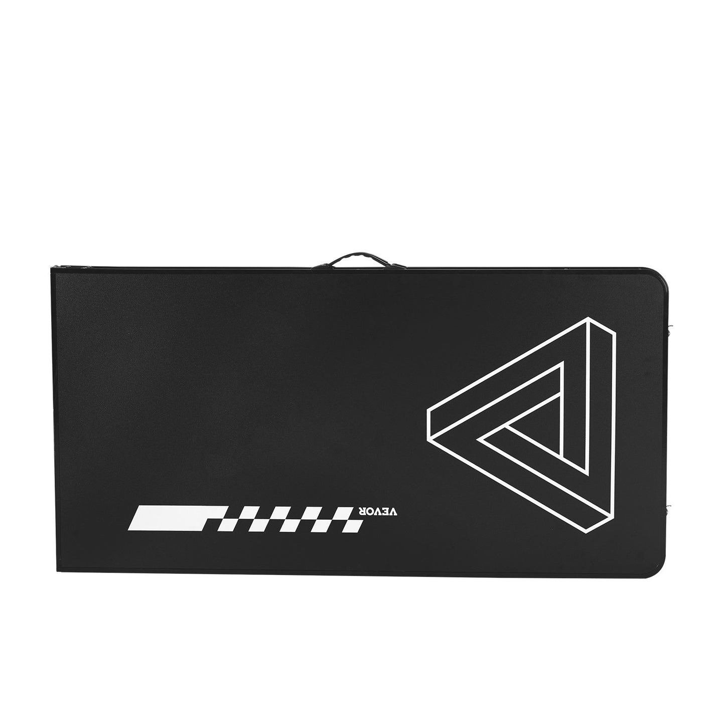 8 Foot Portable Beer Pong Table, Foldable 36 inch Heightened Table, Carrying Handles and 6 Pong Balls, Lightweight Tailgate Table for Office, Tailgate Party, Travel & Camping, Black