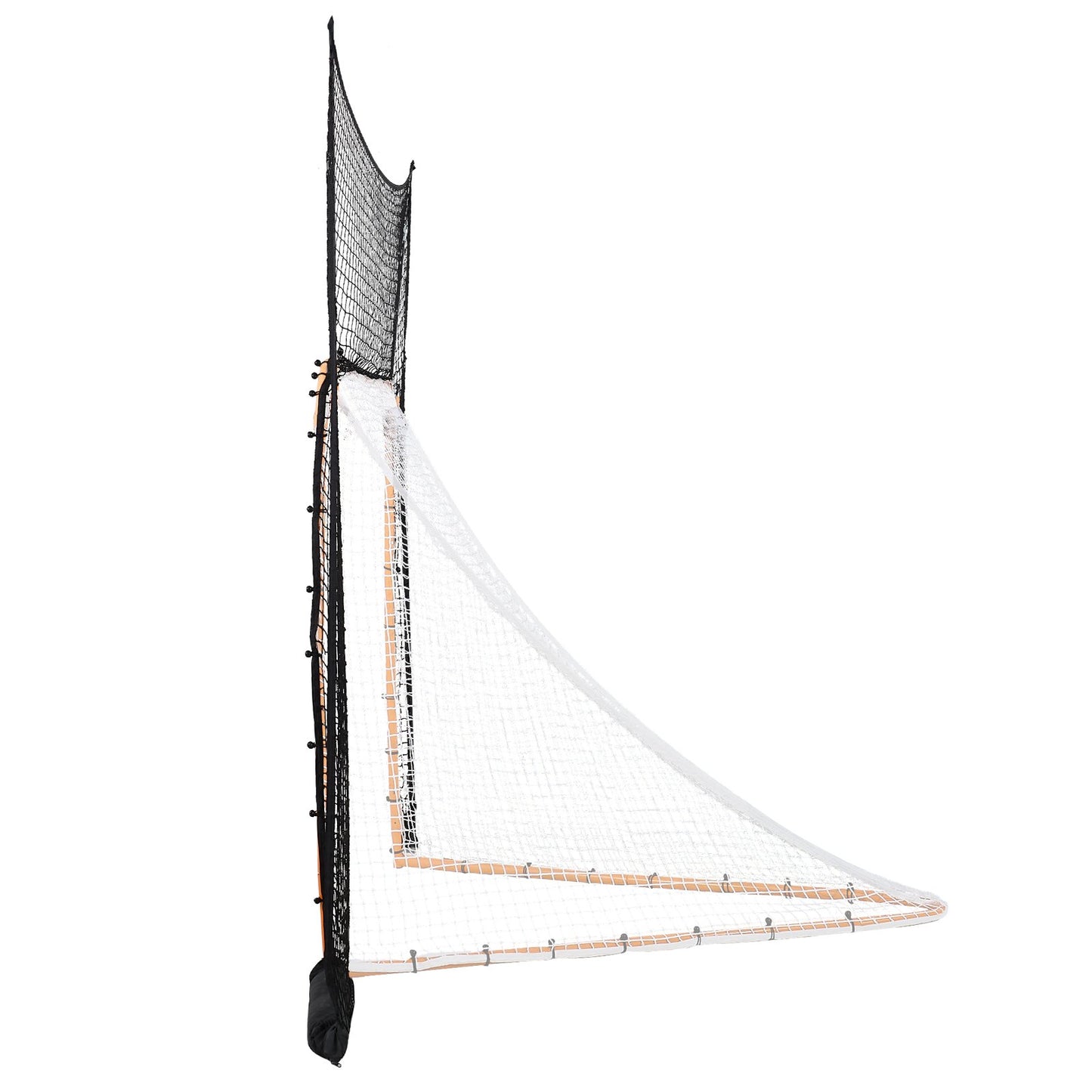 Hockey- och lacrossemålsskydd, 3,6x2,7 m lacrossenät med utökad täckning, snabb och enkel installation, kompletta tillbehör, träningsnät, lacrosseutrustning för bakgård, för ungdomar och vuxna (ENDAST NÄT)