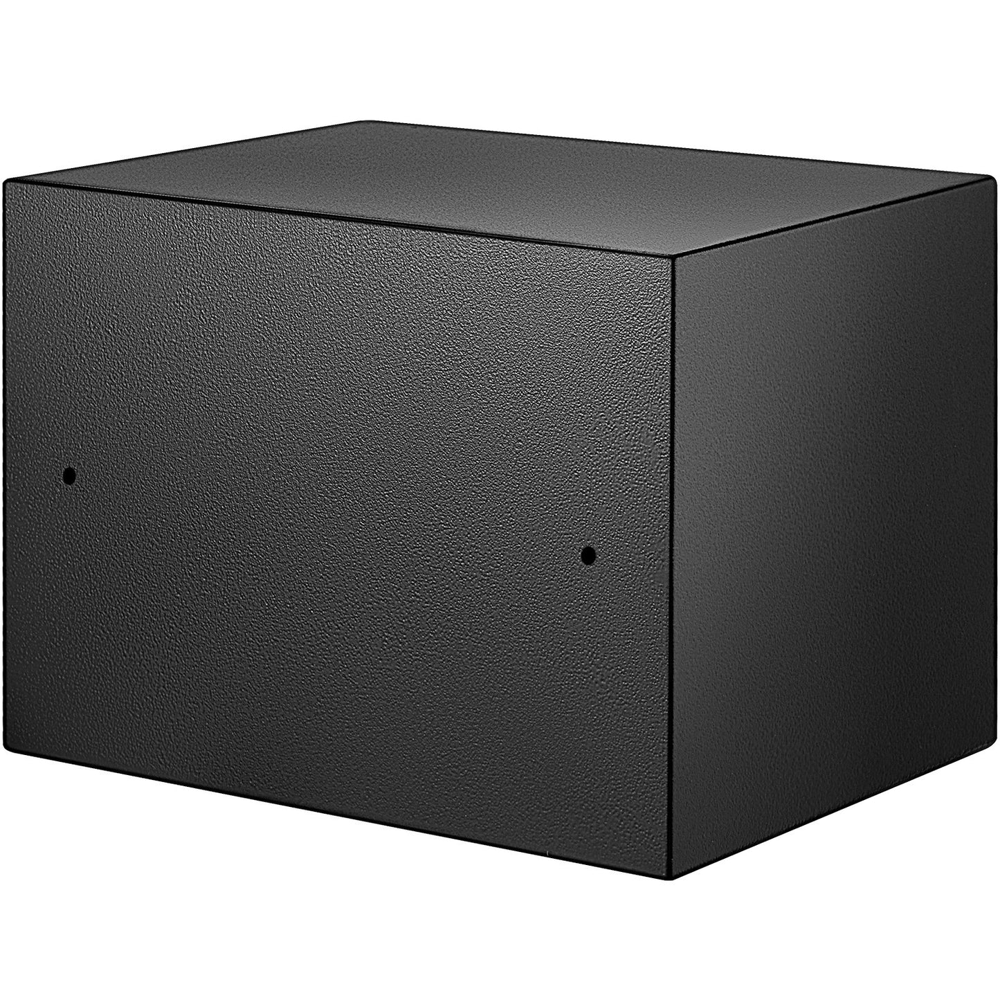 Kassaskåp, 0,0227 m³ Pengaskåp med fingeravtryckslås och digitalt knappsatslås, brandsäkert hemskåp med 2 nycklar, väggmonterat säkerhetsskåp för kontanter, klocka, smycken, pass, dokument svart