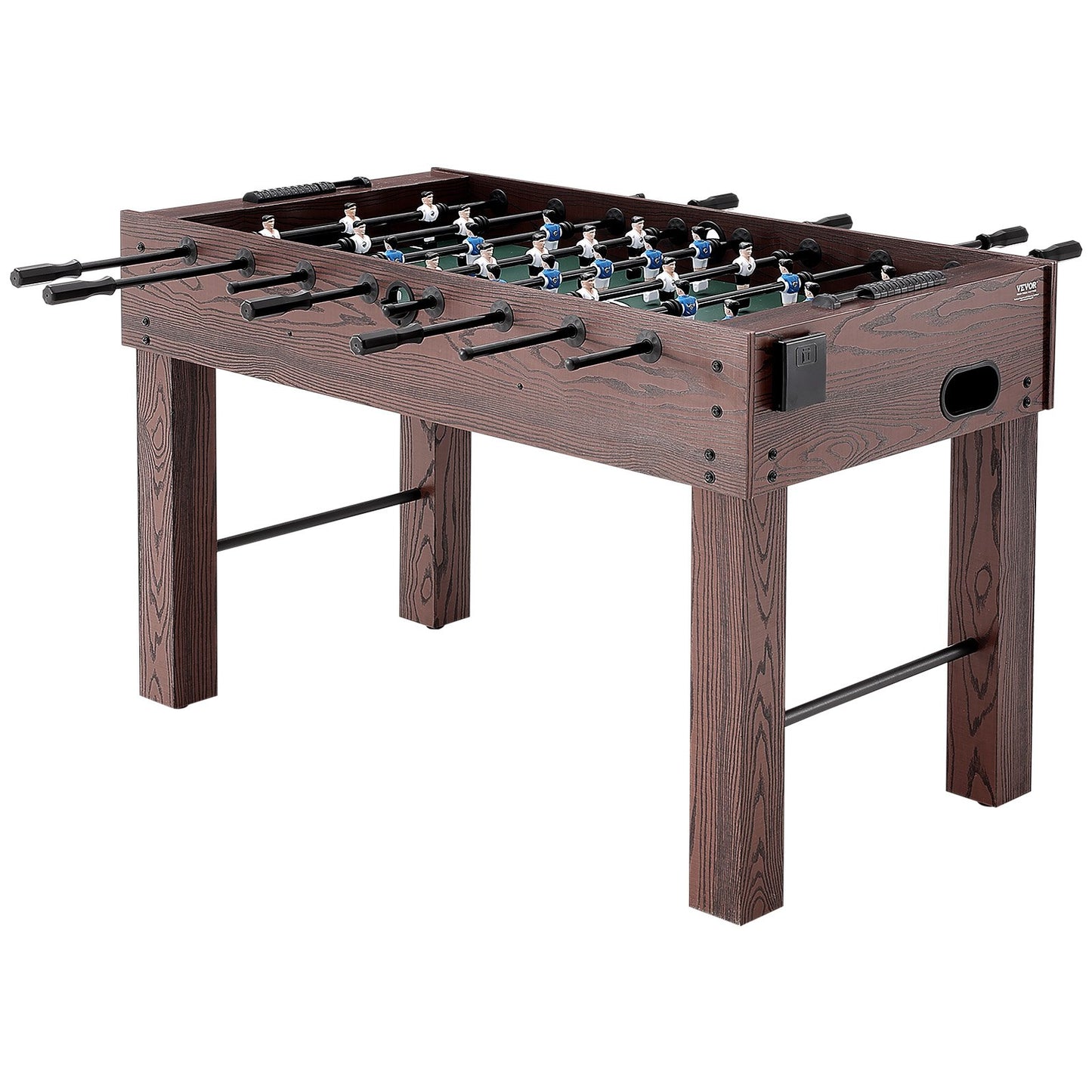 Foosball Table, 55 inch Standard Size Foosball Table, Indoor Full Size Foosball Table for Home, Family, and Game Room, Soccer with Foosball Table Set, Includes 4 Balls and 2 Cup Holders