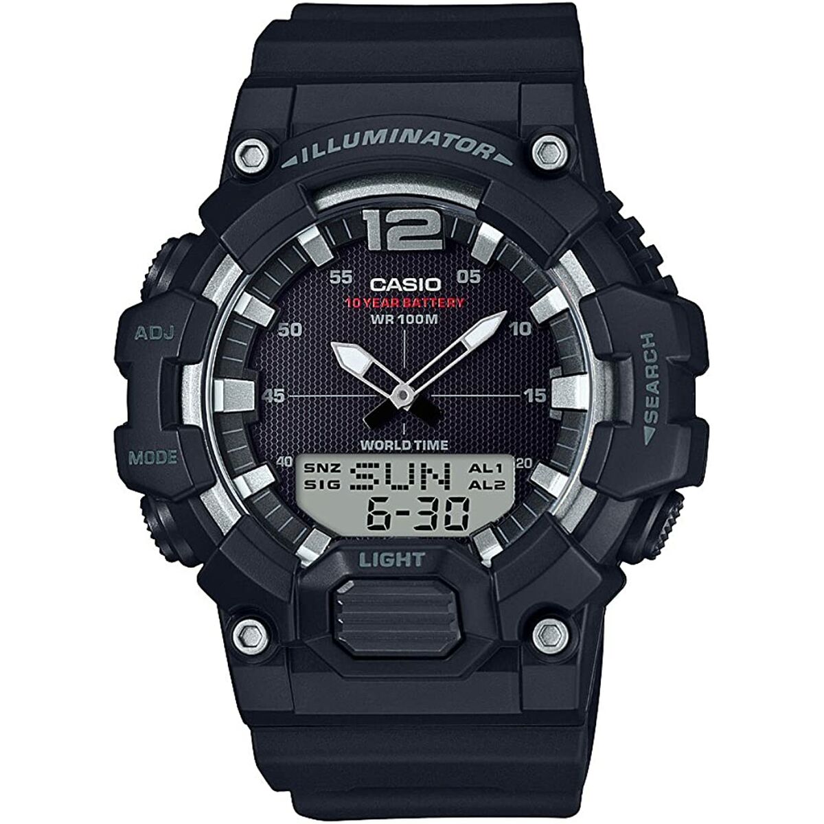 Casio ILLUMINATOR Black (Ø 53 mm)