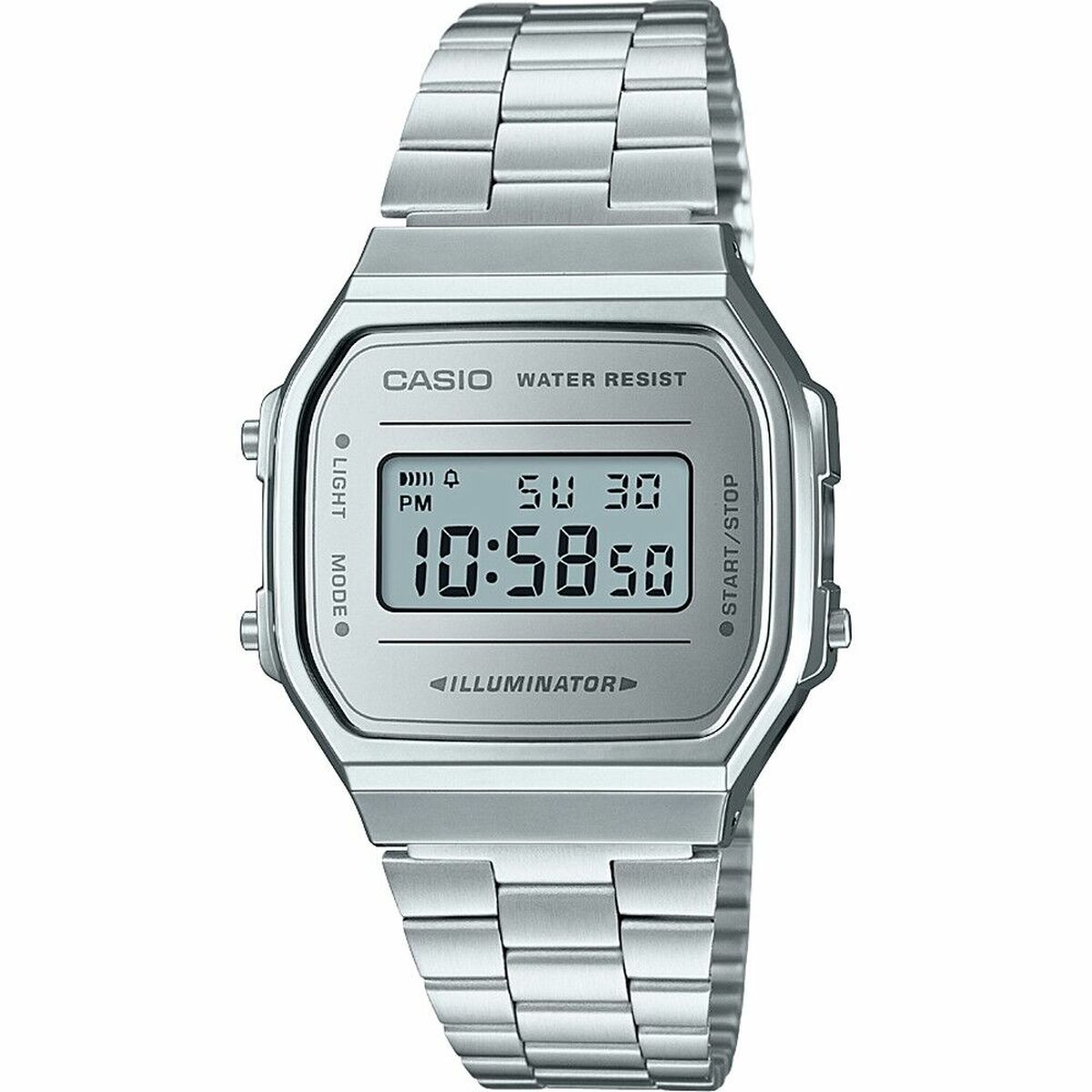 Casio A168WEM-7EF Grå Silvrig