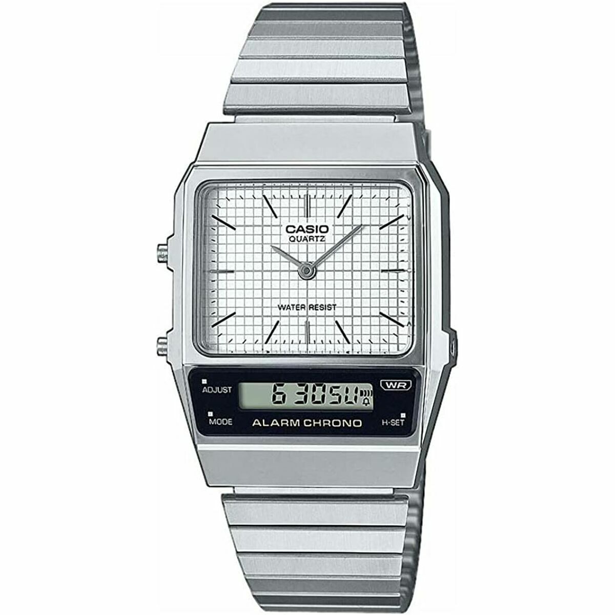 Casio VINTAGE EDGY COLLECTION Silvrig (Ø 40 mm)