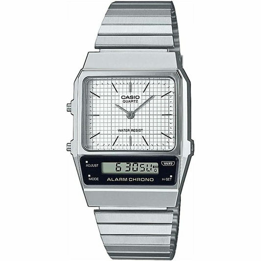 Casio VINTAGE EDGY COLLECTION Silvrig (Ø 40 mm)