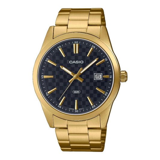 Casio DATE CARBON LOOK DIAL - GOLD SERIE - BLACK (Ø 41 mm)