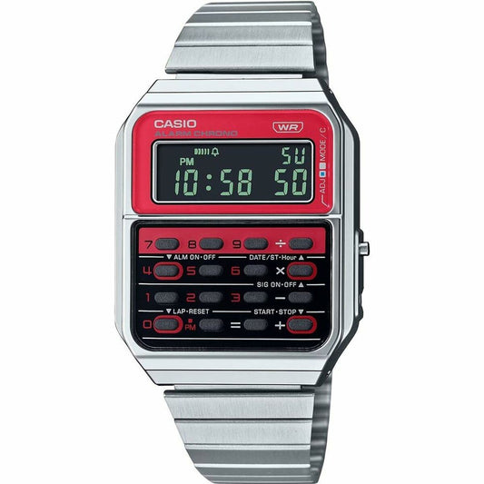 Casio CA-500WE-4BEF Silvrig (Ø 34 mm)