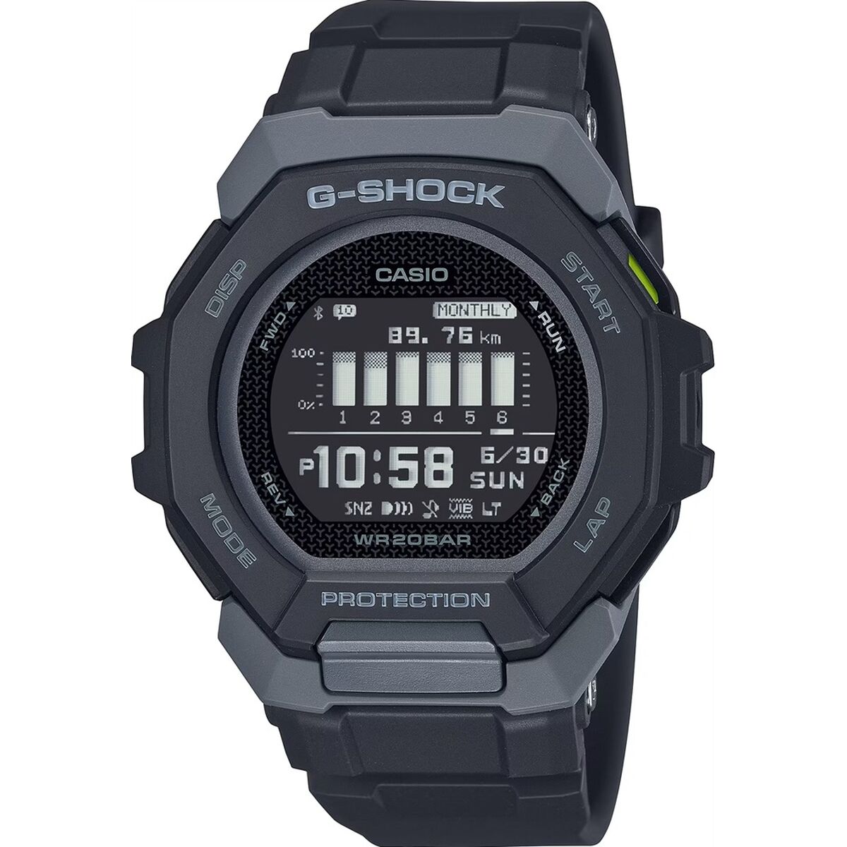 Casio G-Shock G SQUAD -  SUNNY SIDE STYLE Svart (Ø 47,5 mm)