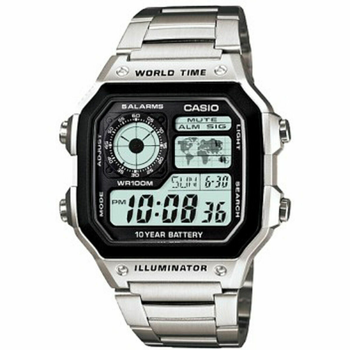 Casio Bruni Basics-Clear 4054274791979 Svart Silvrig