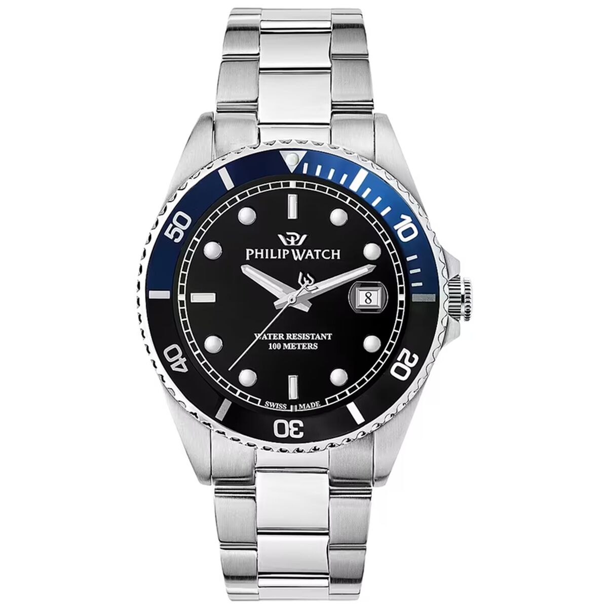 Philip Watch R8253597091 Svart Silvrig