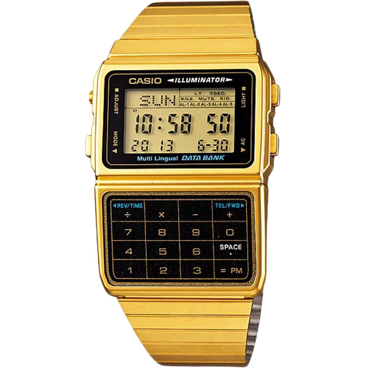 Casio DATABANK CALCULATOR GOLD