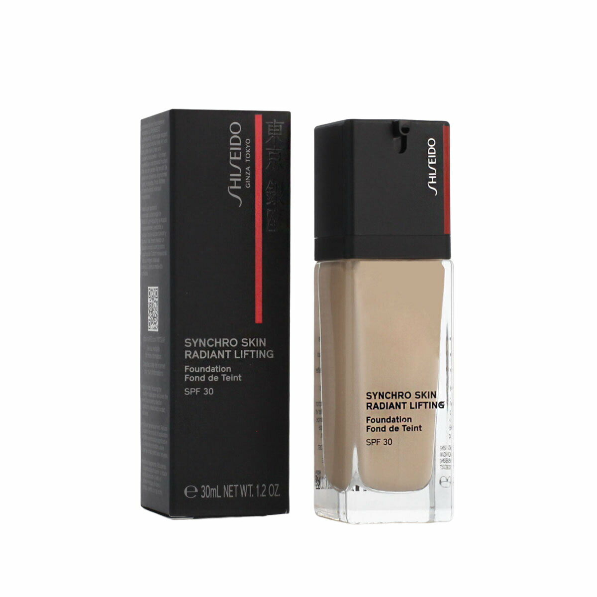 Flytande makeupbas Shiseido Synchro Skin Radiant Lifting Nº 120 Ivory Spf 30 30 ml