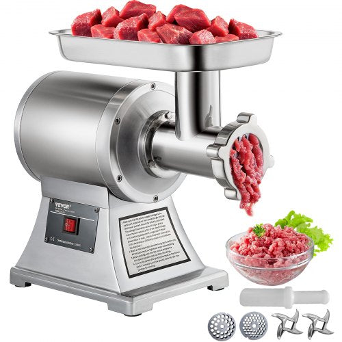8500W Commercial Stainless Steel 204.1 kg Meat Grinder Cutter Blade Plate Sausage Stuffer