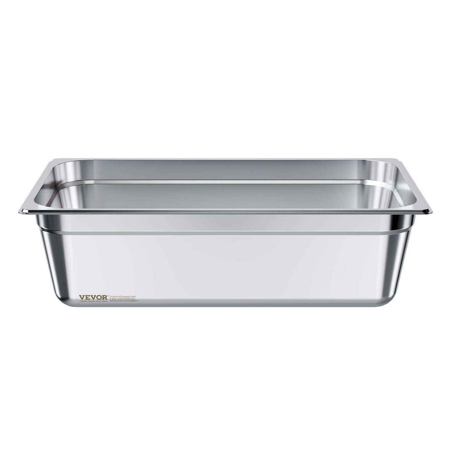 Stainless Steam Hotel Pan, Full Size x 145mm Deep, 20.5L Table Steam Pan, Anti Jam Restaurant Supplies Reusable Rustproof Catering Storage for Home, Party, Restaurant, Hotel, Buffet, 1 Pack