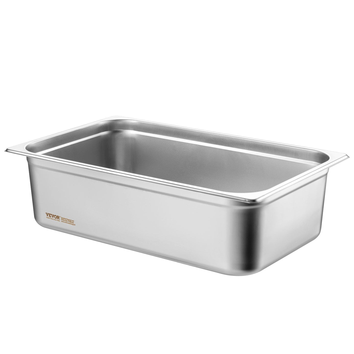 6 Pack Hotel Pans, Full Size Anti-Jam Steam Pan, 0.8mm Thick Stainless Steel Restaurant Steam Table Pan, 6-Inch Deep Commercial Table Pan, Catering Storage Food Pan, for Industrial & Scientific