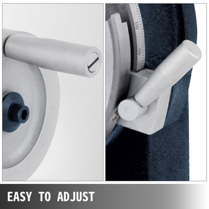 150mm/5.9In Vertical & Horizontal Rotary Table, 150MM Dividing Head Round Rotary Working Table Milling Machine Index System Adjustable Screw 5.9 Inch Dividing Plate Index System