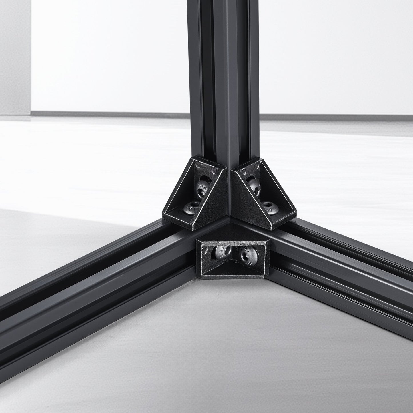 10PCS 78.7in (2000mm) T Slot 2020 Aluminum Extrusion Profile, European Standard Anodized Linear Rail, High-Strength Extruded Aluminum Rail for 3D Printer, CNC Machine DIY, Laser Engraving, Black