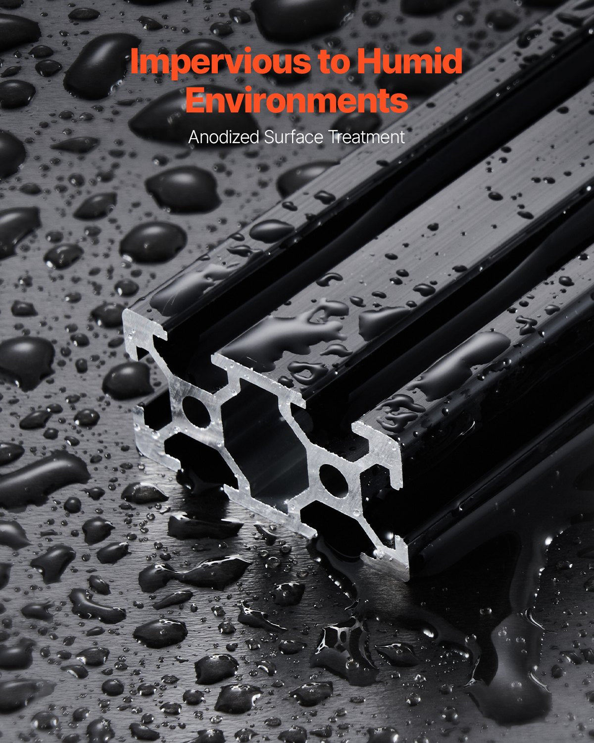 4PCS 39.4 in (1000mm) T Slot 2040 Aluminum Extrusion Profile, European Standard Anodized Linear Rail, High-Strength Extruded Aluminum Rail for 3D Printer, CNC Machine DIY, Laser Engraving, Black