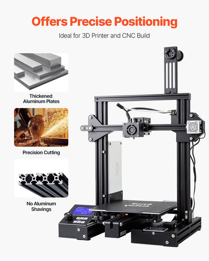 4PCS 39.4 in (1000mm) T Slot 2040 Aluminum Extrusion Profile, European Standard Anodized Linear Rail, High-Strength Extruded Aluminum Rail for 3D Printer, CNC Machine DIY, Laser Engraving, Black