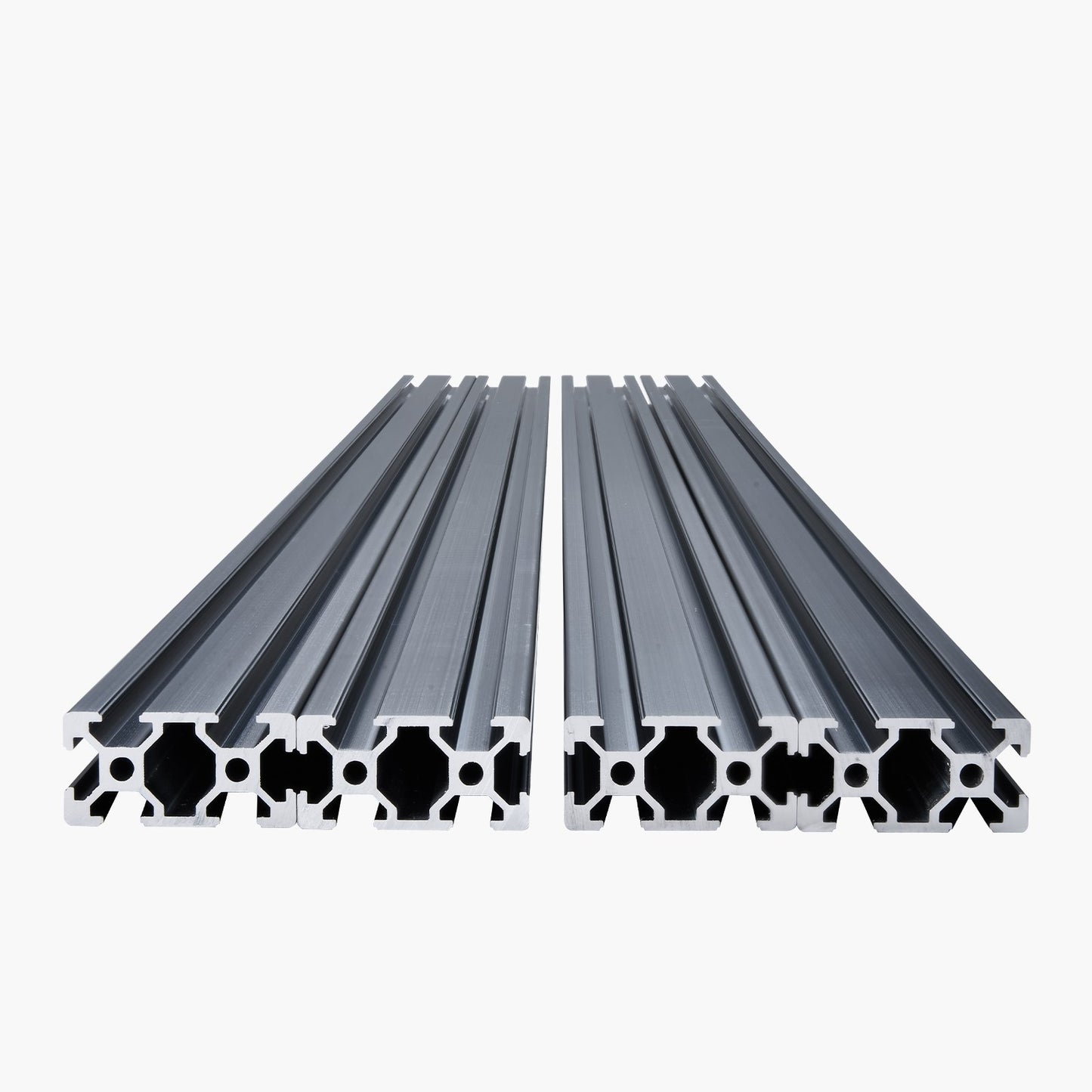 4PCS 39.4 in (1000mm) T Slot 2040 Aluminum Extrusion Profile, European Standard Anodized Linear Rail, High-Strength Extruded Aluminum Rail for 3D Printer, CNC Machine DIY, Laser Engraving, Black