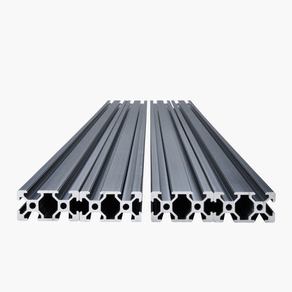 4PCS 39.4 in (1000mm) T Slot 2040 Aluminum Extrusion Profile, European Standard Anodized Linear Rail, High-Strength Extruded Aluminum Rail for 3D Printer, CNC Machine DIY, Laser Engraving, Black