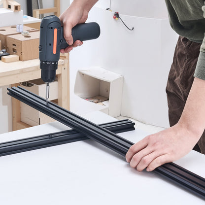 5PCS 39.4 in (1000mm) T Slot 2040 Aluminum Extrusion Profile, European Standard Anodized Linear Rail, High-Strength Extruded Aluminum Rail for 3D Printer, CNC Machine DIY, Laser Engraving, Black