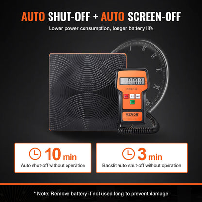 Elektronisk digital kylmedelspåfyllningsvåg med freonvikt 99,8 kg för HVAC