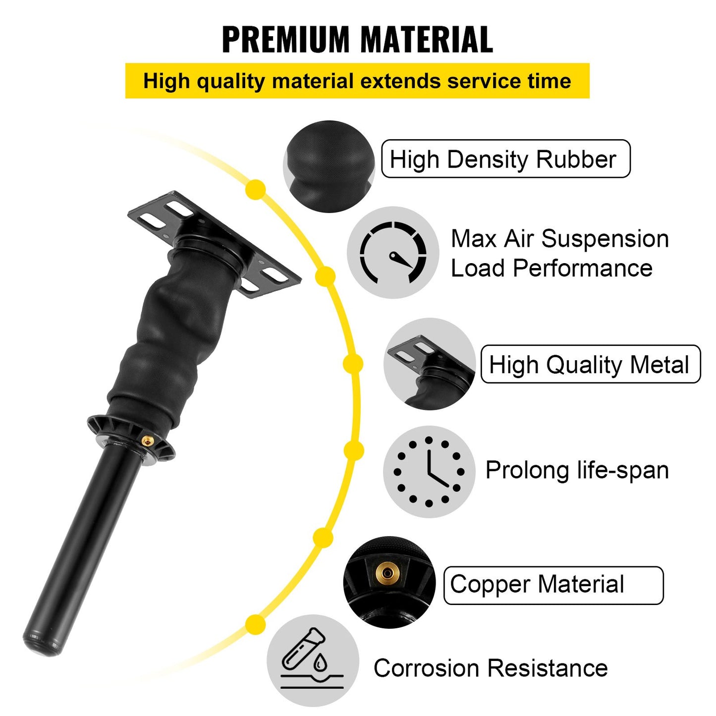 Rear Cab Shock Absorber fits for International Prostar Pro 2008-2017 3595977C96 3595977C95 Cab Air Shock Dampen The Driving Vibration (Single)