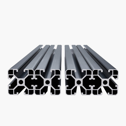 4PCS 23.6 in (600 mm) T Slot 4040 Aluminum Extrusion Profile, European Standard Anodized Linear Rail, High-Strength Extruded Aluminum Rail for 3D Printer, CNC Machine DIY, Laser Engraving, Black