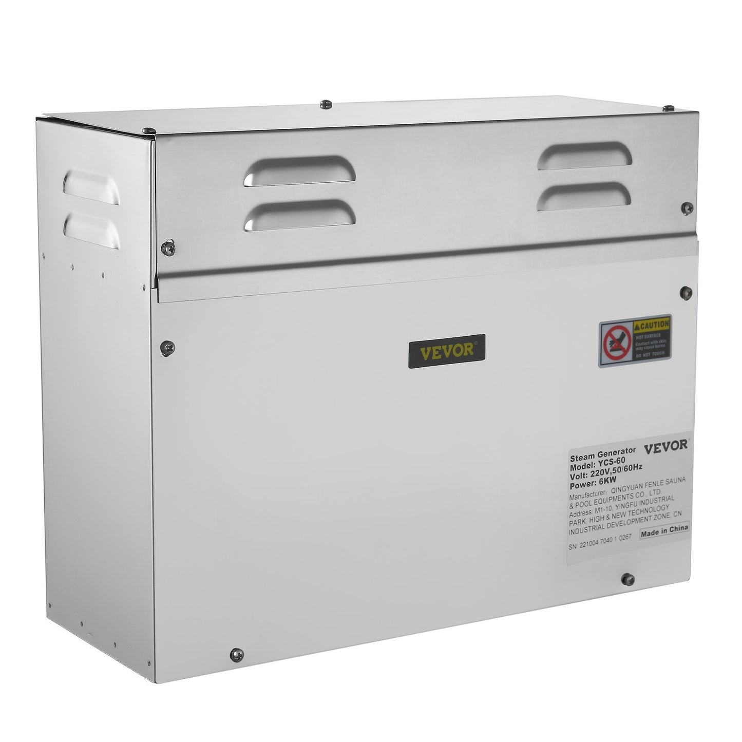 6KW Bastubadångare med LED digital display Ångbadgenerator 6KW ångrumsgenerator för hemmaspa Ånggenerator med tidskontroll