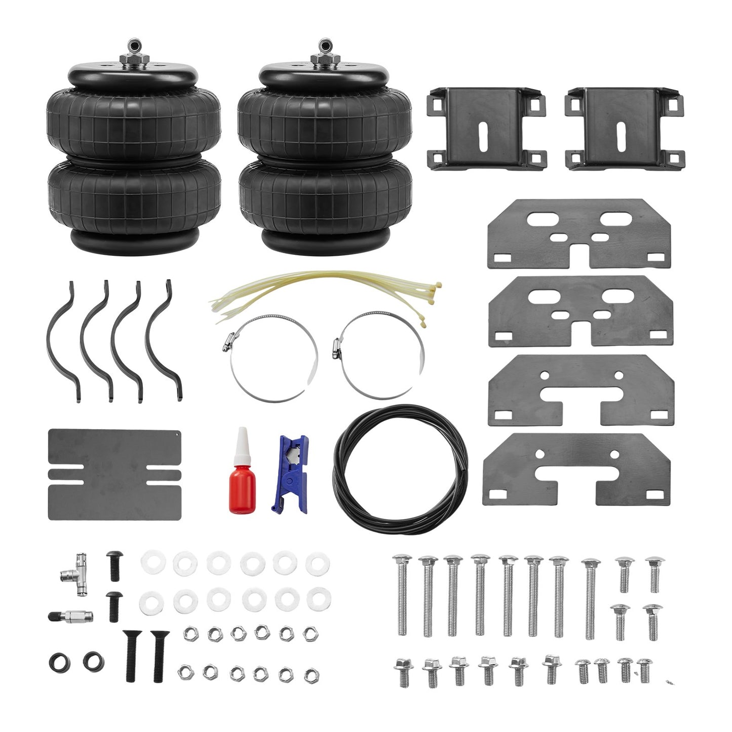 Air Bag Suspension Kit, Air Springs Suspension Bag Kit Compatible with 2003-2013 Dodge Ram 2500 4WD, 2003-2018 Dodge Ram 3500 4WD, 5000 lbs Loading, 5 to 100 PSI