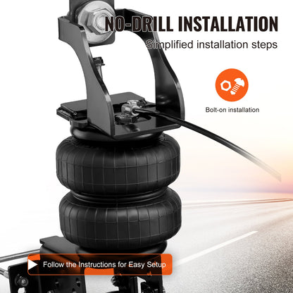 Air Bag Suspension Kit, Air Springs Suspension Bag Kit Compatible with 1999-2004 Ford F250/F350 2WD 4WD, 2008-2010 Ford F250/F350 2WD 4WD, 5000 lbs Loading, 5 to 100 PSI