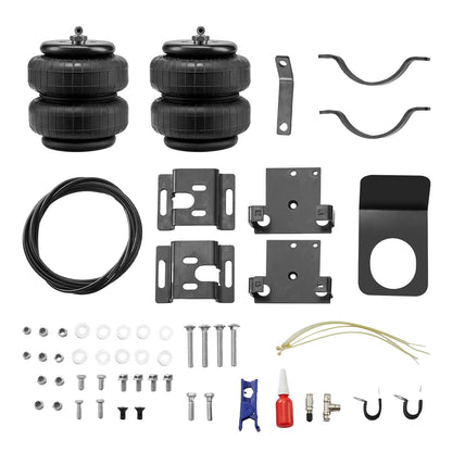 Air Bag Suspension Kit, Air Springs Suspension Bag Kit Compatible with 2001-2010 Chevrolet Silverado 2500/3500HD and GMC Sierra 2500/3500HD 4WD RWD, 5000 lbs Loading, 5 to 100 PSI