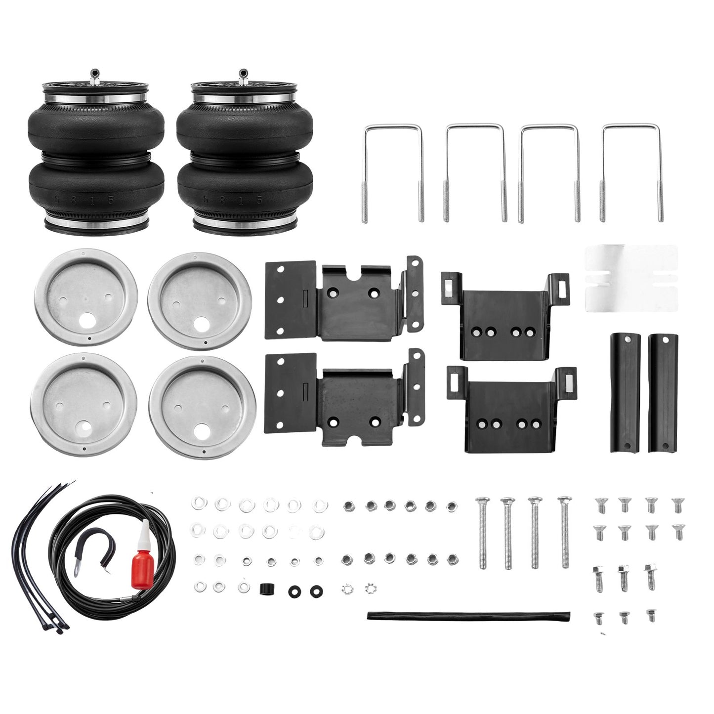 Air Bag Suspension Kit, Air Springs Suspension Bag Kit Compatible with 2011-2019 Chevrolet Silverado 2500/3500HD and GMC Sierra 2500/3500HD 4WD RWD, 5000 lbs Loading, 5 to 100 PSI