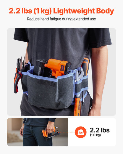 Pneumatisk häftpistol, 22 gauge pneumatisk häftpistol för möbelbearbetning, för fintrådshäftklamrar i 71-serien, 9,1 mm krona, 4 mm–16 mm längd, 70–110 PSI lufthäftpistol för träbearbetning, möbelbearbetning, gör-det-själv-projekt