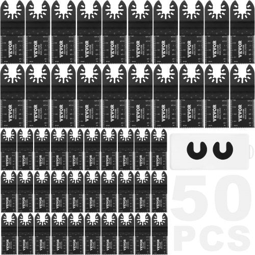 50PCS Oscillating Saw Blades, Universal Quick Release Oscillating Saw Blades, Multitool Tool Blades for Wood Plastic Aluminum, Fit Dewalt Milwaukee Hitachi Chicago Craftsman