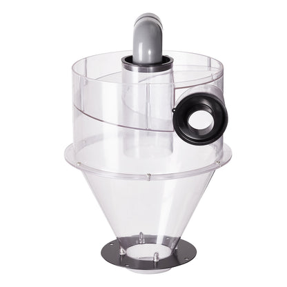 Cyclone Dust Separator, 4" Retrofit Cyclone Separator for Dust Collectors, ABS Dust Deputy With 2" Hole O.D. Connector & Hose for Wet/Dry Shop Vacuums, Fits 18.9-37.85L Tank (Tank Exclude)