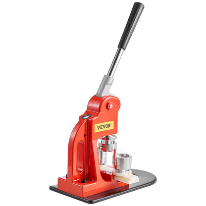 Knappmaskin, 25 mm (1 tum) stanspress för märkestryck, nåltillverkare för barn, gör-det-själv-presenter, knapptillverkningstillbehör med 500 st knappdelar, cirkelskärare och magisk bok