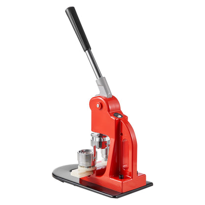 Knappmaskin, 32 mm (1,25 tum) stanspress för märkesmärken, gör-det-själv-presenter för barn, knapptillverkningstillbehör med 500 st knappdelar, cirkelskärare och magisk bok