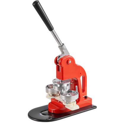 Knappmaskin, 58 mm (2,25 tum) stanspress för märkesmärken, gör-det-själv-presenter för barn, knapptillverkningstillbehör med 500 st knappdelar, cirkelskärare och magisk bok