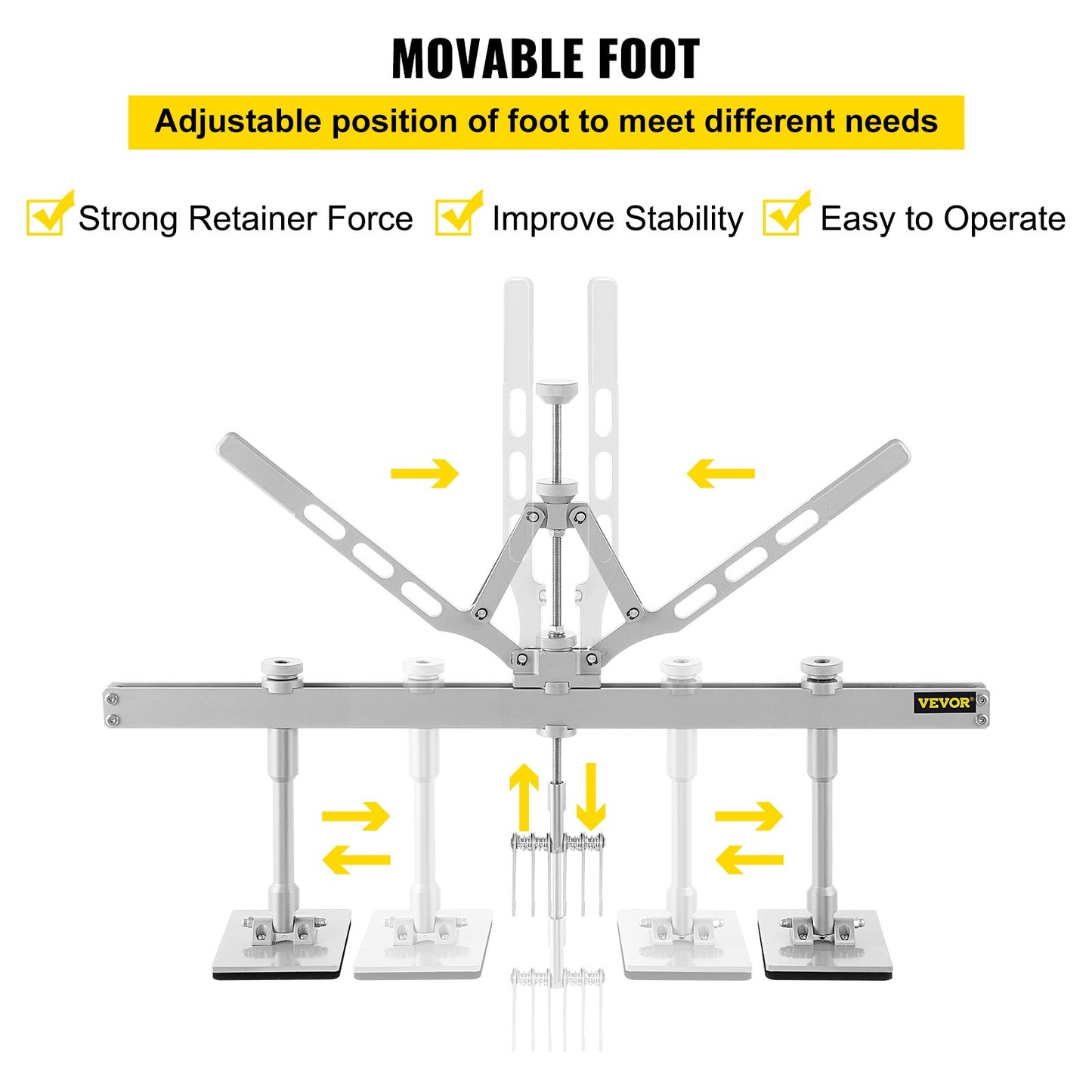 Dent Pull Lever Bar Kit Fit for Aluminum and Steel Dent Pulling with 6 Claw Hook 75cm Dent Remover Bar for Auto Body Dent Repair