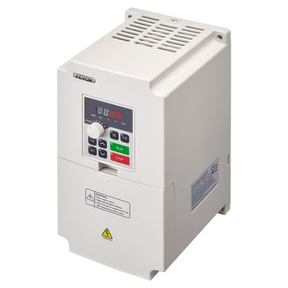 VFD 5HP, 4KW, 8.5A, 3 Phase AC 380V Input to 3 Phase AC 0 - 380V Output Variable Frequency Drive, 50/60Hz Input, 0-2000Hz Output VFD for Spindle Motor Speed Control