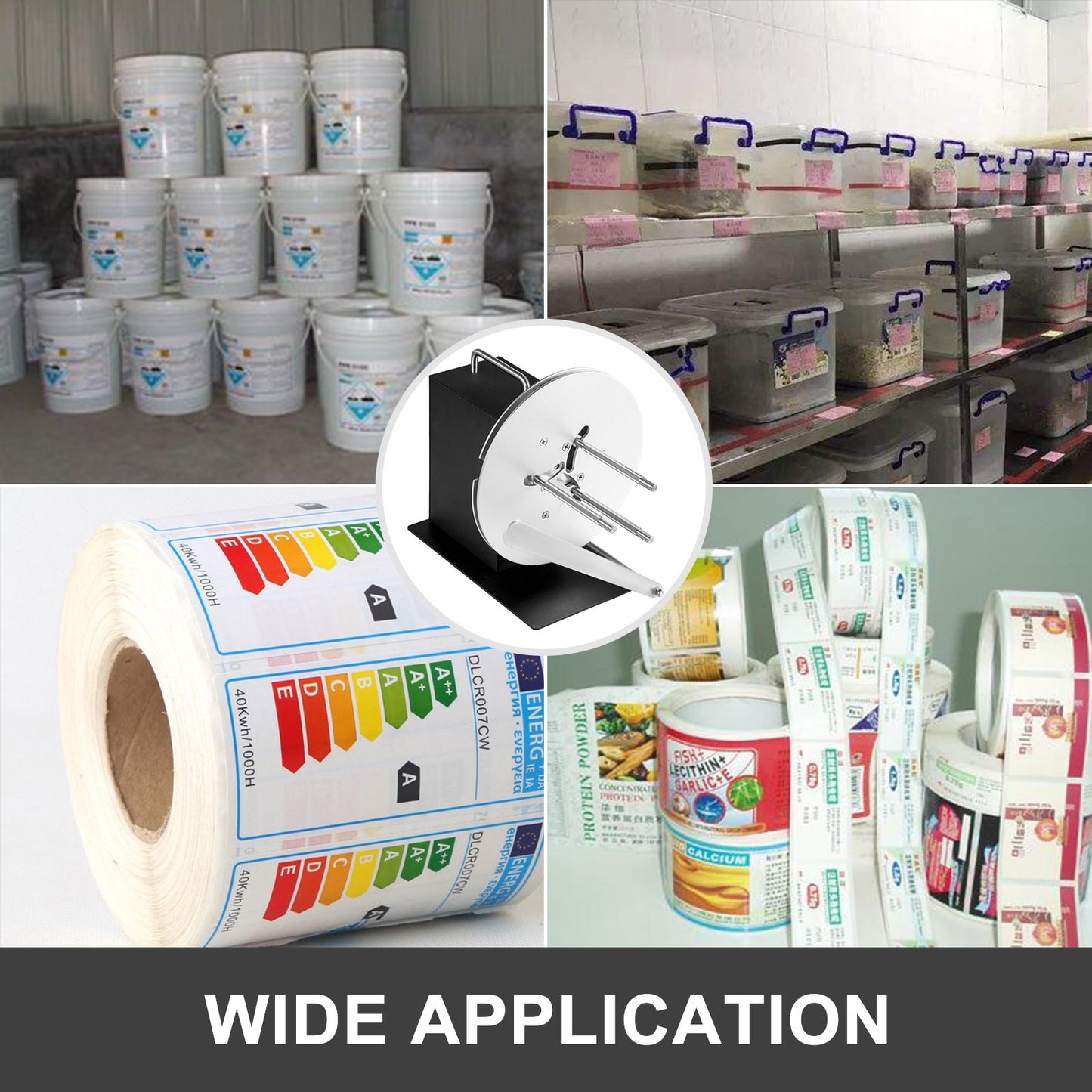 Label Rewinder 120mm Width Label Rewinder Machine Bi-Directional Rewind Rewinding Machine 220mm Max. Diameter Synchronize with Printers for Industries