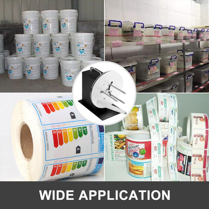 Label Rewinder 120mm Width Label Rewinder Machine Bi-Directional Rewind Rewinding Machine 220mm Max. Diameter Synchronize with Printers for Industries