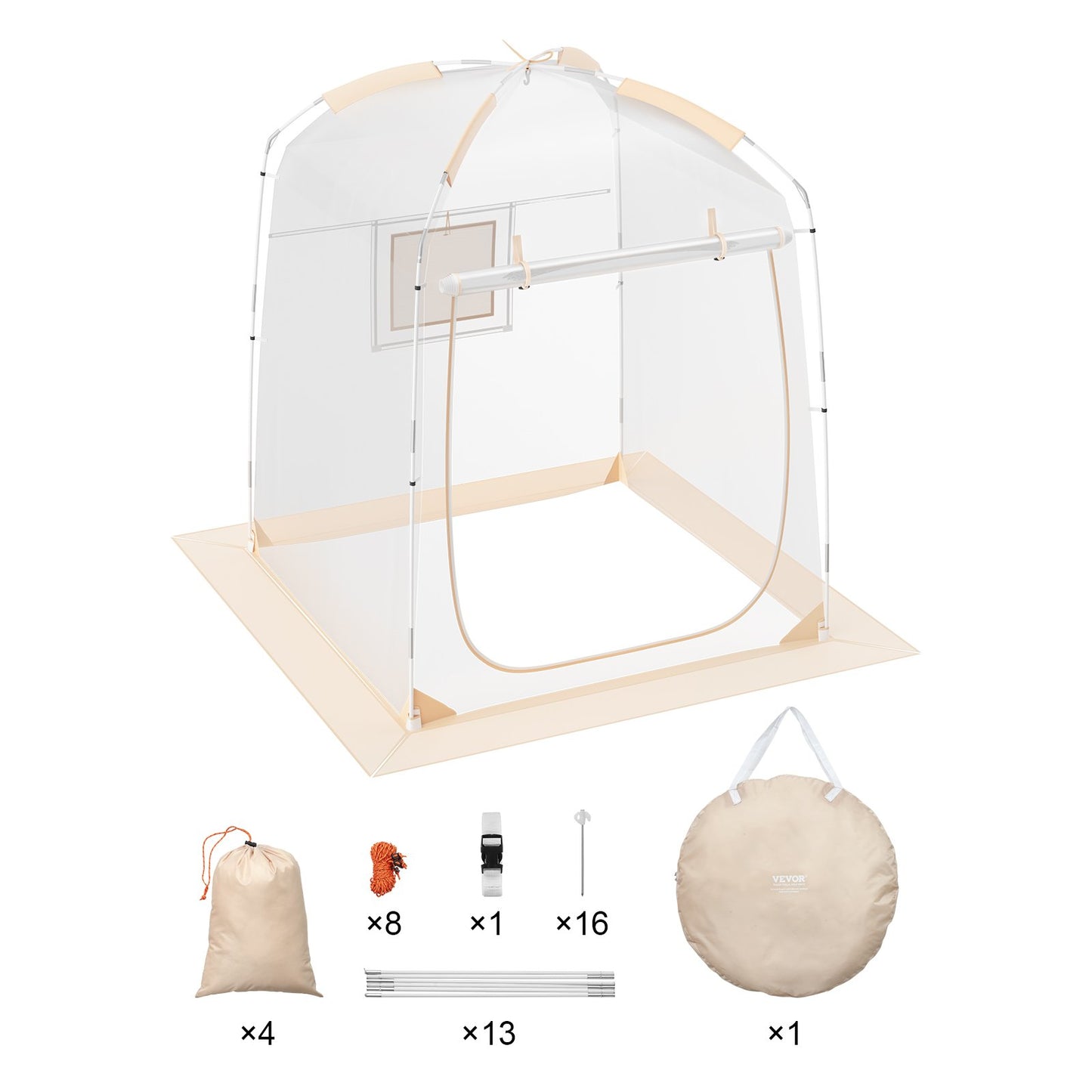 Sporttält, 1 person, direkt tältskydd väderbeständig kapsel, utomhus bubbeltält med klar sikt, klimatskydd för fotboll, softboll och andra sportevenemang, parader och fiske